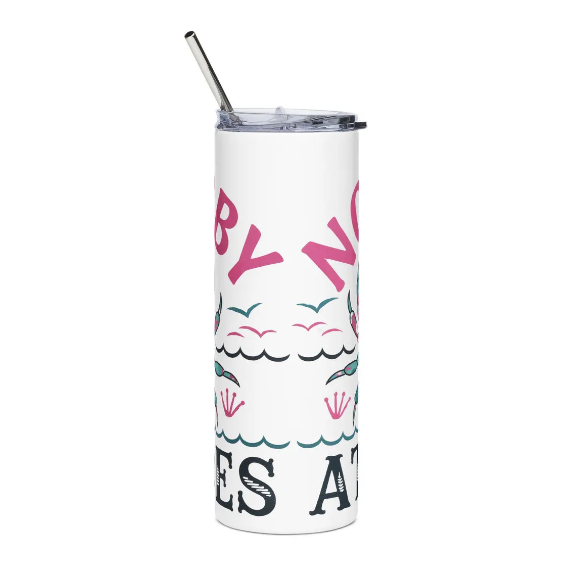 Crab-Inspired Stainless Steel Tumbler, 20oz | Funny Gift for Crab Lovers, Summer Party Drinkware, Coastal Vibes, Beach Accessories